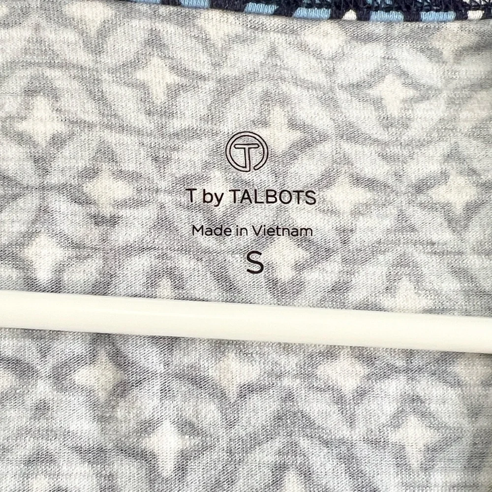 Talbots Jersey Split Neck Dress - Picture 4 of 5